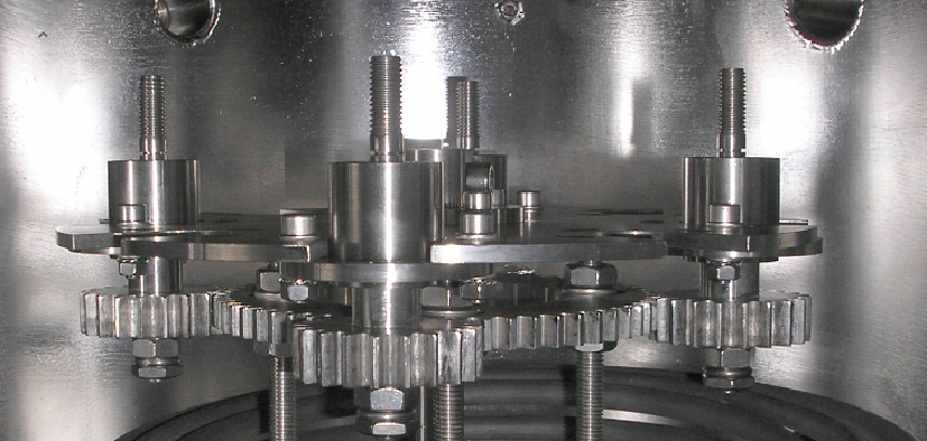 Планетарная система вращения подложкодержателя Планетарная система вращения подложкодержателя